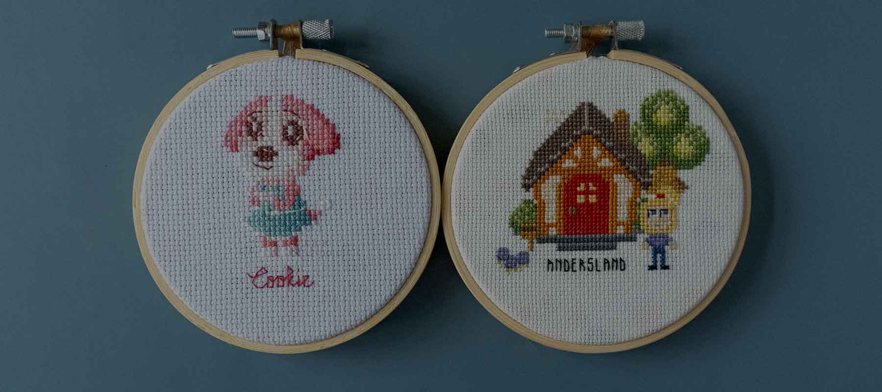 Handmade factory cross stitch