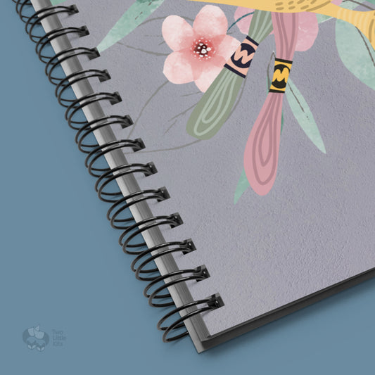 "Stork Scissors" - Spiral Notebook