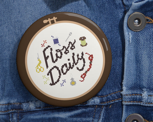 "Floss Daily" - Pin