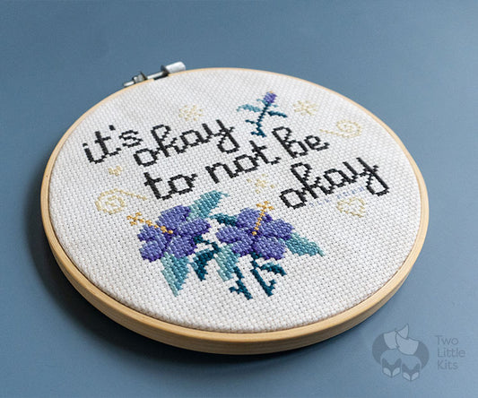 "It's Okay" Cross-Stitch Pattern
