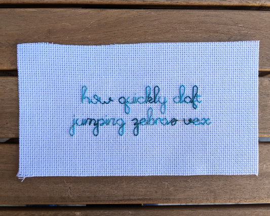 "Felicity" - Cross-Stitch Font