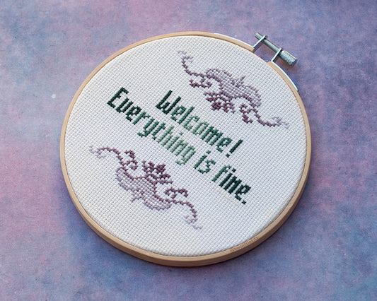 "Welcome Sign" - Cross-Stitch Pattern