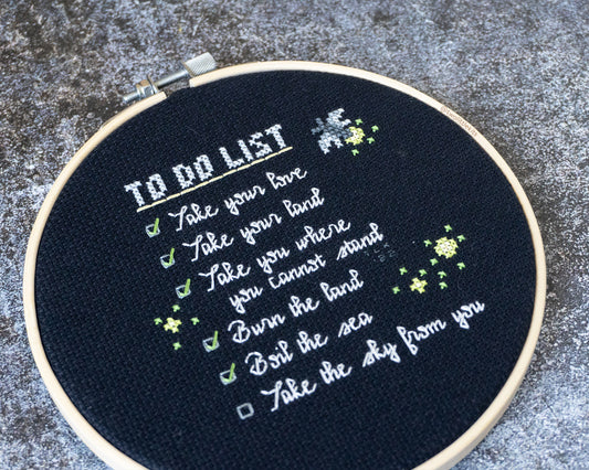 "To Do" - Cross-Stitch Pattern