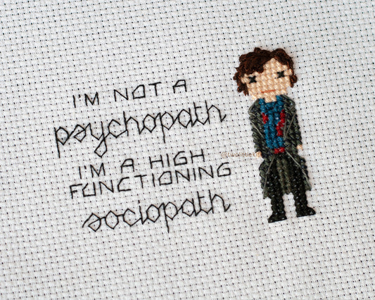 "High Functioning" - Cross-Stitch Pattern