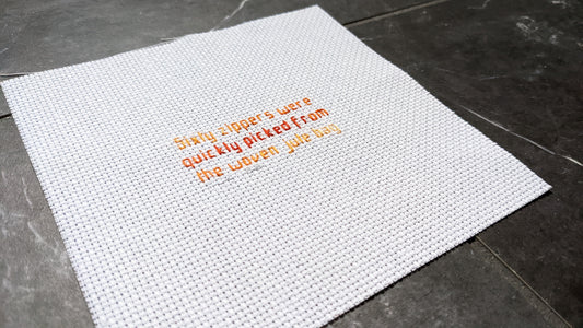 "Olive" - Cross-Stitch Font