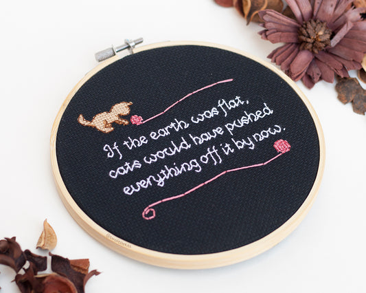 "Flat Earth" - Cross-Stitch Pattern