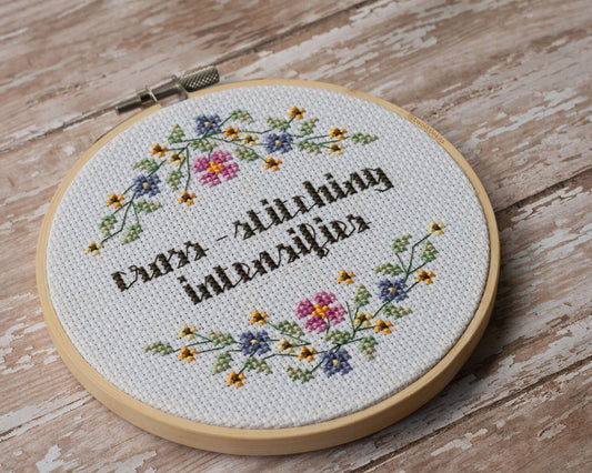 "Cross-stitching Intensifies" - Cross-Stitch Pattern