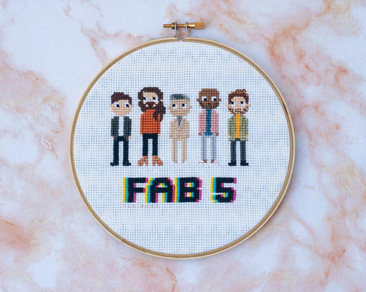 "Fab 5" - Cross-Stitch Pattern