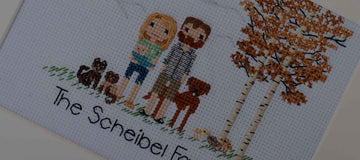 Cross-Stitch Portraits: Unique Handmade Artwork for Every Occasion