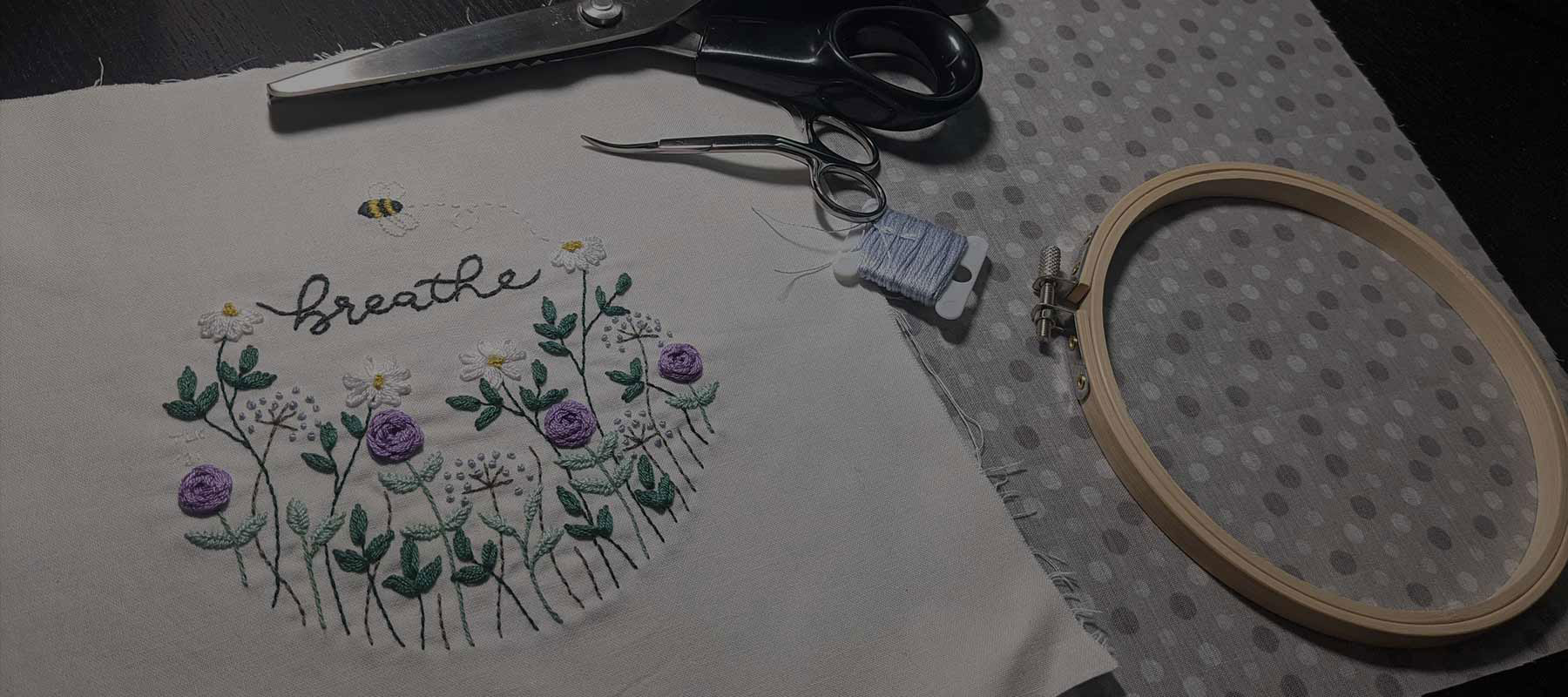 My First FREE Stitch-along 'Just Breathe' Was Great!