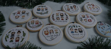 2023 Family Ornaments Recap: A Year of Custom Holiday Stitching