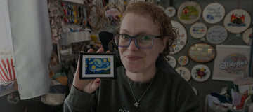 FlossTube #118 - Cross-Stitch Finishes, WIP Updates & Other Stitchy Stuff with some Kitty Harassment