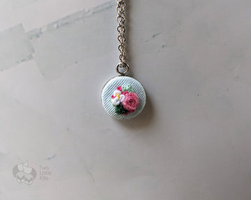 "Stitchy Love" - Hand-Stitched Necklace