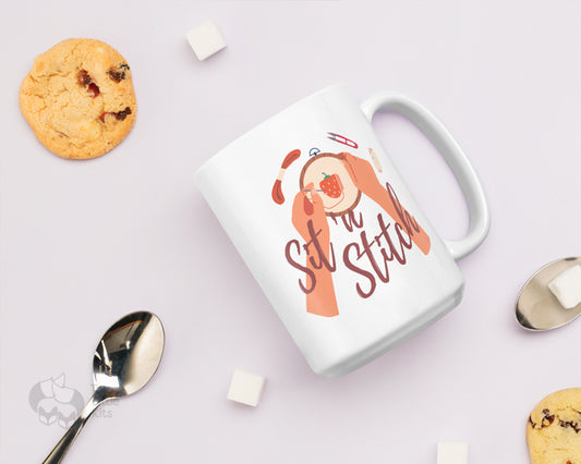 "Sit'n Stitch" - Ceramic Mug