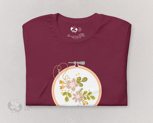 "Floral Hoop" - Unisex T-Shirt