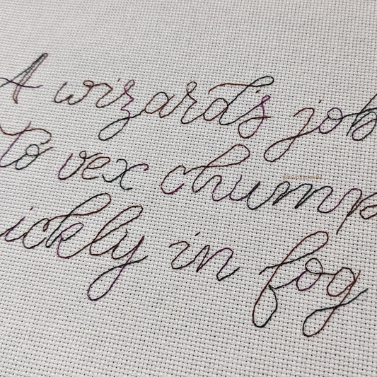 "Paige" - Cross-Stitch Font