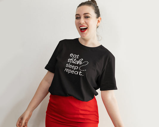 "Stitch Repeat" - Unisex T-Shirt