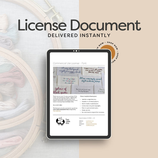Commercial-Use License - Font