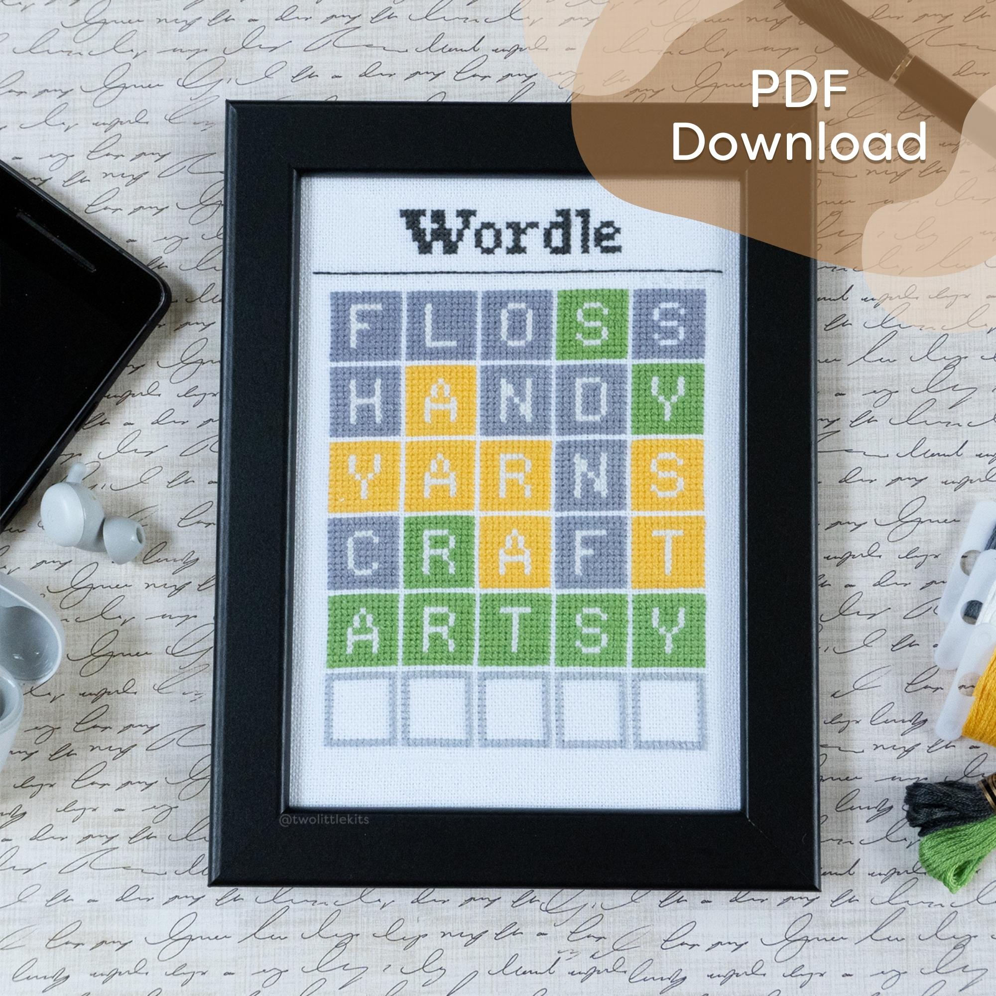"Word Game" - Cross-Stitch Pattern
