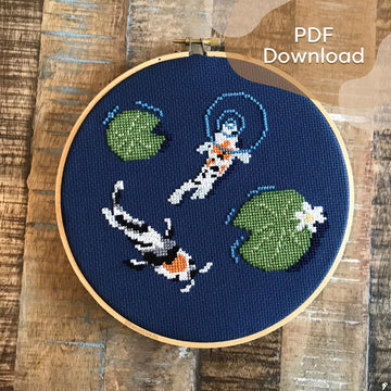 "Koi Pond" - Cross-Stitch Pattern