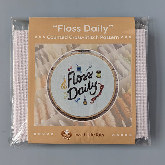 "Floss Daily" - Cross-Stitch Kit