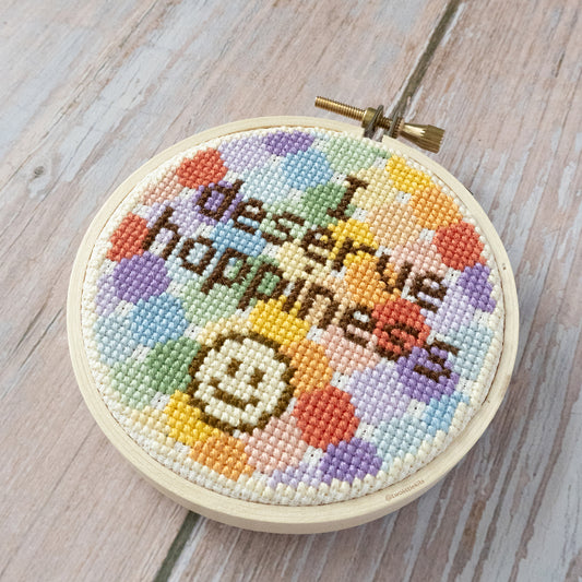 "Mental Health: Happiness" - Cross-Stitch Pattern