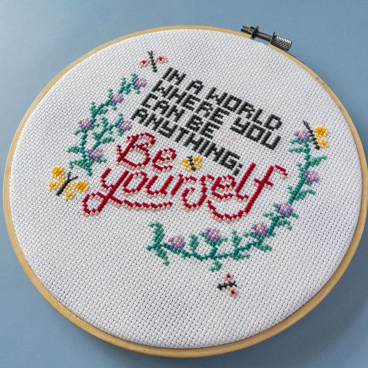 "Be Yourself" - Cross-Stitch Pattern