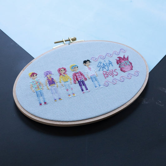"Boy Band" - Cross-Stitch Pattern