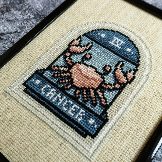 "Zodiac: Cancer" Cross-Stitch Pattern