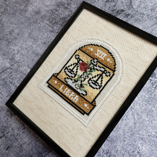 "Zodiac: Libra" Cross-Stitch Pattern