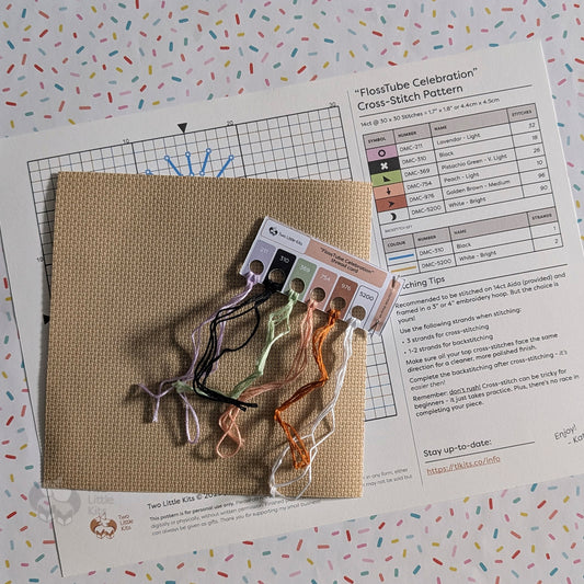 "FlossTube Celebration" - [Mystery] Cross-Stitch Kit