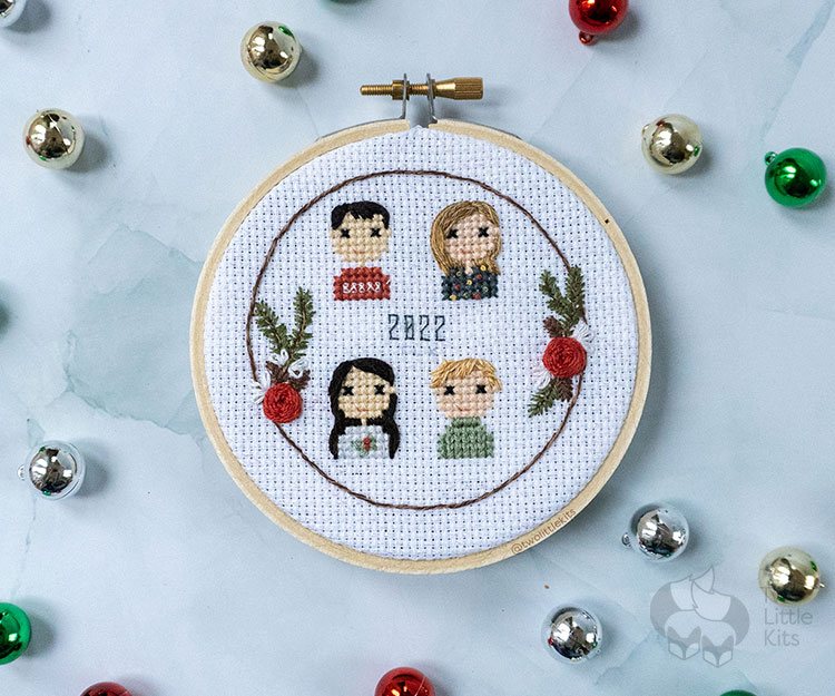 Custom Cross Stitch Home & Family Portrait * Christmas newest delivery not guaranteed as of 10.25*