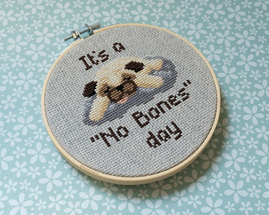"No Bones" - Cross-Stitch Pattern