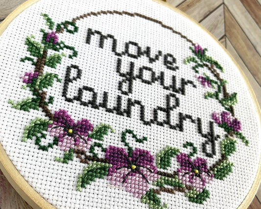 "Move Laundry" - Cross-Stitch Pattern