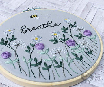 "Just Breathe" - Embroidery PDF Pattern