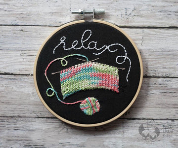 "Let's Relax" - Embroidery PDF Pattern